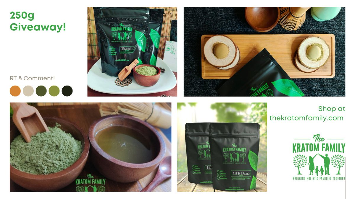 Botanicalfam's tweet photo. I've never done this on Twitter, but let's do a #kratom giveaway! RT this post and comment below to let me know your favorite strain color of #kratomtea! We'll pick a winner tomorrow eve! 250g up for grabs at https://t.co/hkd56Oxcy4 #iamkratom #wearekratom #kratomwarriors https://t.co/4cOhNKjMob