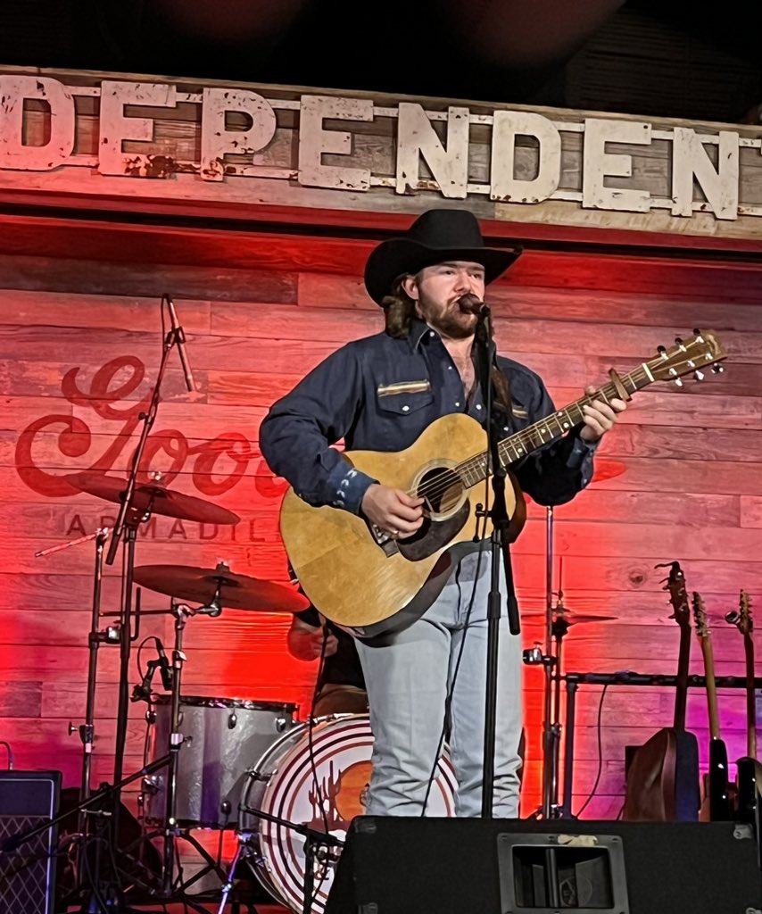 robertreidryan's tweet photo. If you like Texas Country music, make sure and catch @CooperMohrmann next time he is in your town. I promise you will like his show! #armadillopalace #BaylorBear #SBSalum https://t.co/99rJmqnYvb