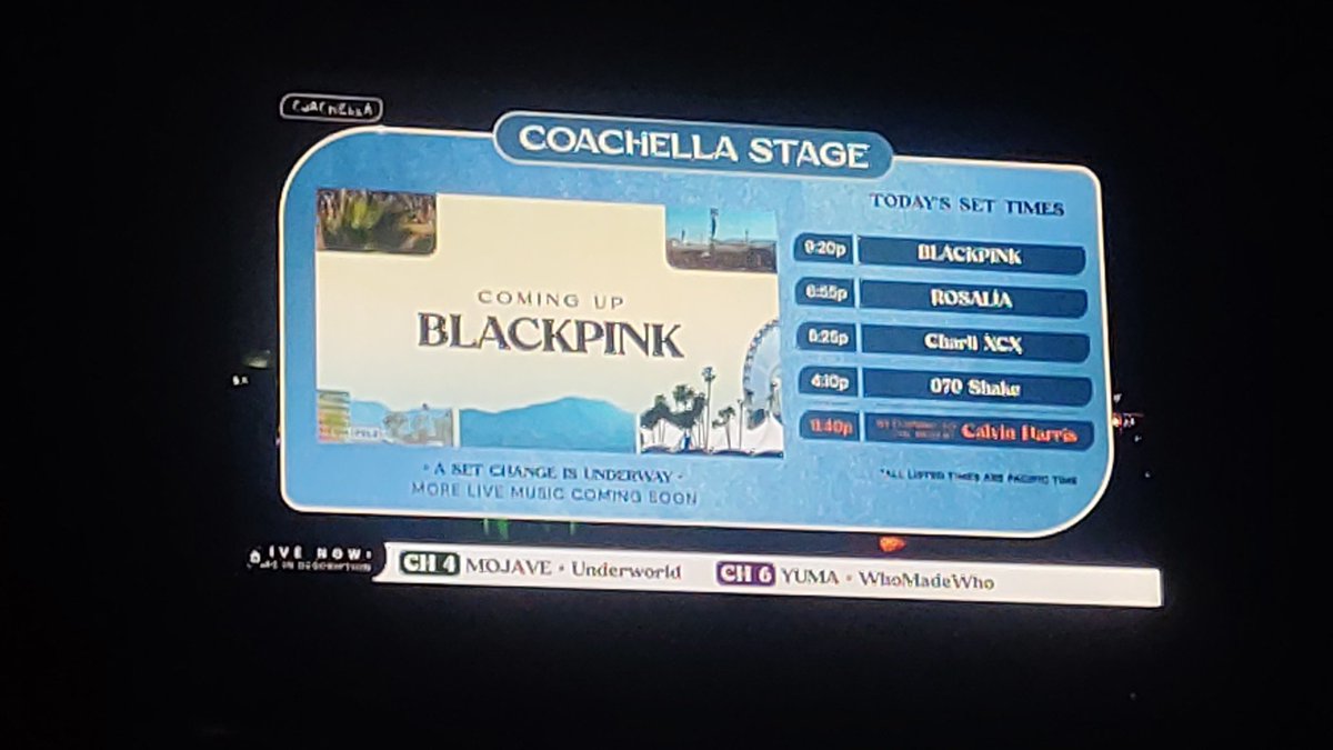 Janethm_5h's tweet photo. #BLACKPINKxCoachella 
#PINKCHELLA 
Esperando 🖤🩷 https://t.co/A2iRKQRGjg