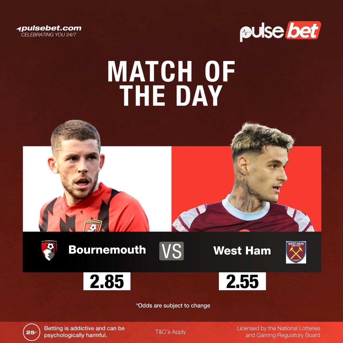 PulseUganda's tweet photo. Relegation Battle: Bournemouth vs West Ham
Could a win here see West Ham United on the road to 'safety' and a less stressful end to the season?
🏟 Vitality Stadium
🏆 Premier League
Let us know ▶️ https://t.co/E1x5S2NC2W
#FeaturedPost #FeatureByPulseBet https://t.co/3MmKPVfUJV