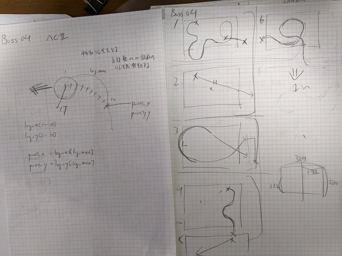 Terarin55's tweet image. ハイスピード横スクロールＳＴＧ！「Terra Flame（テラフレイム）」

Switch版 4/30に配信。予約開始しています！

設計書の一部を公開！ボスは複数パーツから構成され、グリグリと動きます。

store-jp.nintendo.com/list/software/…

#NintendoSwitch #TerraFlame