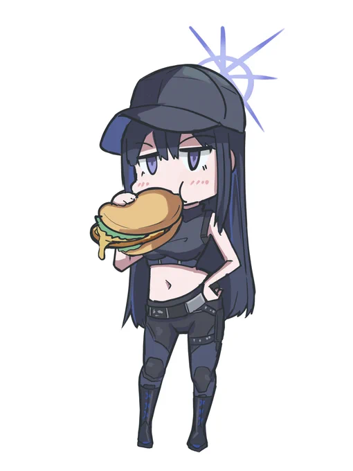 ハンバーガーVSサオリ#ブルーアーカイブ #ブルアカ #BlueArchive 