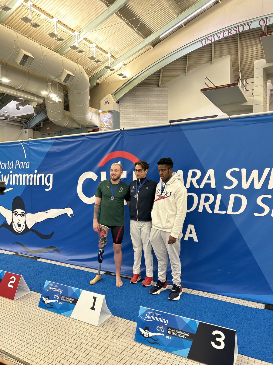 ParalympicsIRE's tweet image. 🌎 Citi Para Swimming World Series

Minneapolis - Day 3 ✅

🥈 Another silver medial for Barry McClements in the 100m backstroke final with a time of 1:06.99🔥

#TheNextLevel