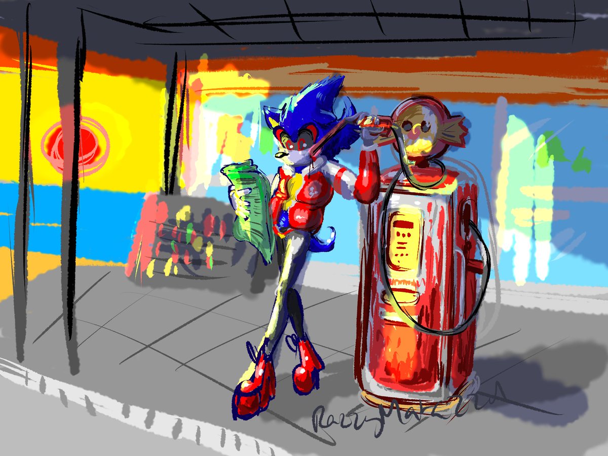 razzythefan's tweet photo. DEAR LORD WHERE DO I BEGIN!! I HAVE TOO MANY
Here's a bunch of misc stuff from #NEONFORGERY, my Metadow au! It is based on an 80s-ish city and focuses on Metal and Shadow becoming new people. Sonic gets to be a Bitch and is a cool drag queen in this au too lol. Sonadow are exes https://t.co/QjXq3RmHNs