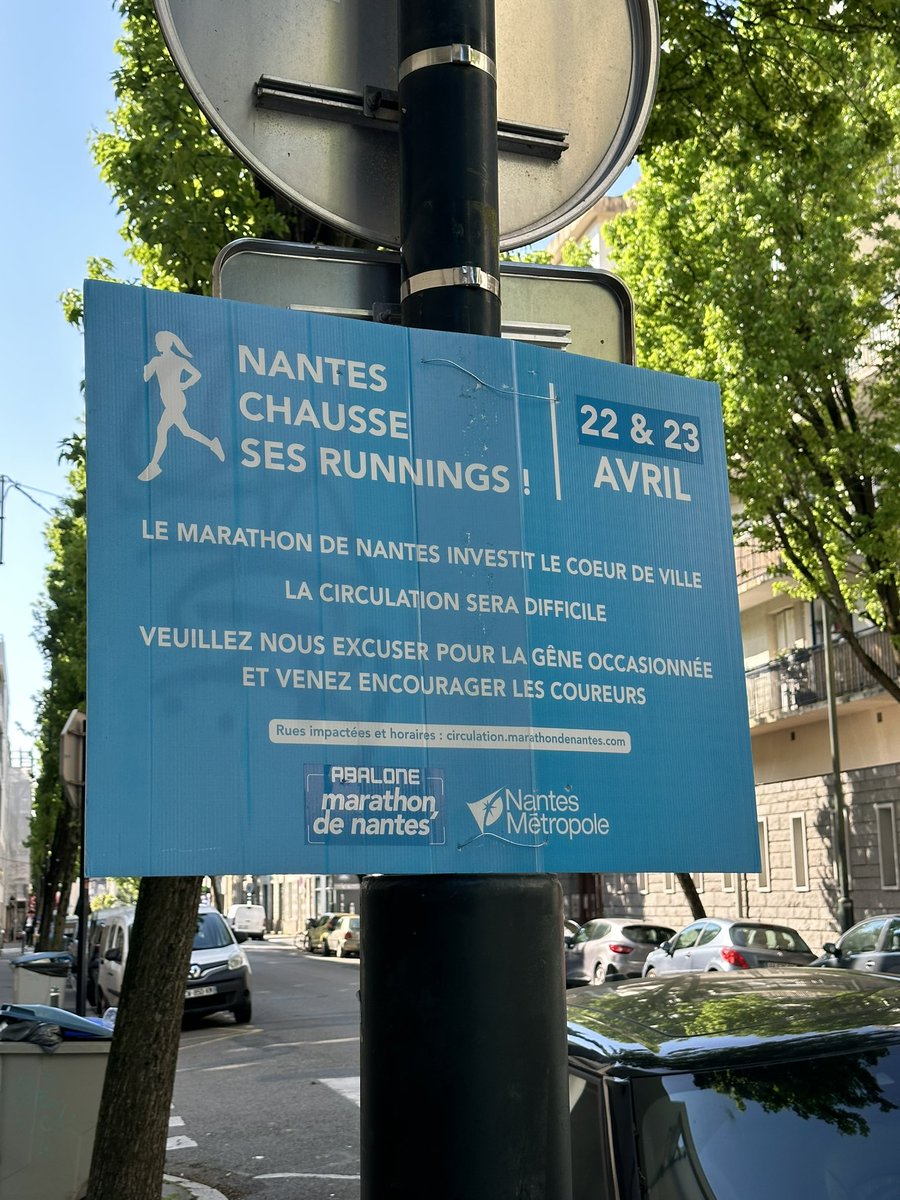 Un planning chamboulée ce matin pour les équipes AMJ… mais on soutient tous les coureurs du @marathonnantes 👏 #Nantes #Marathon #SemiMarathon #Airbnb