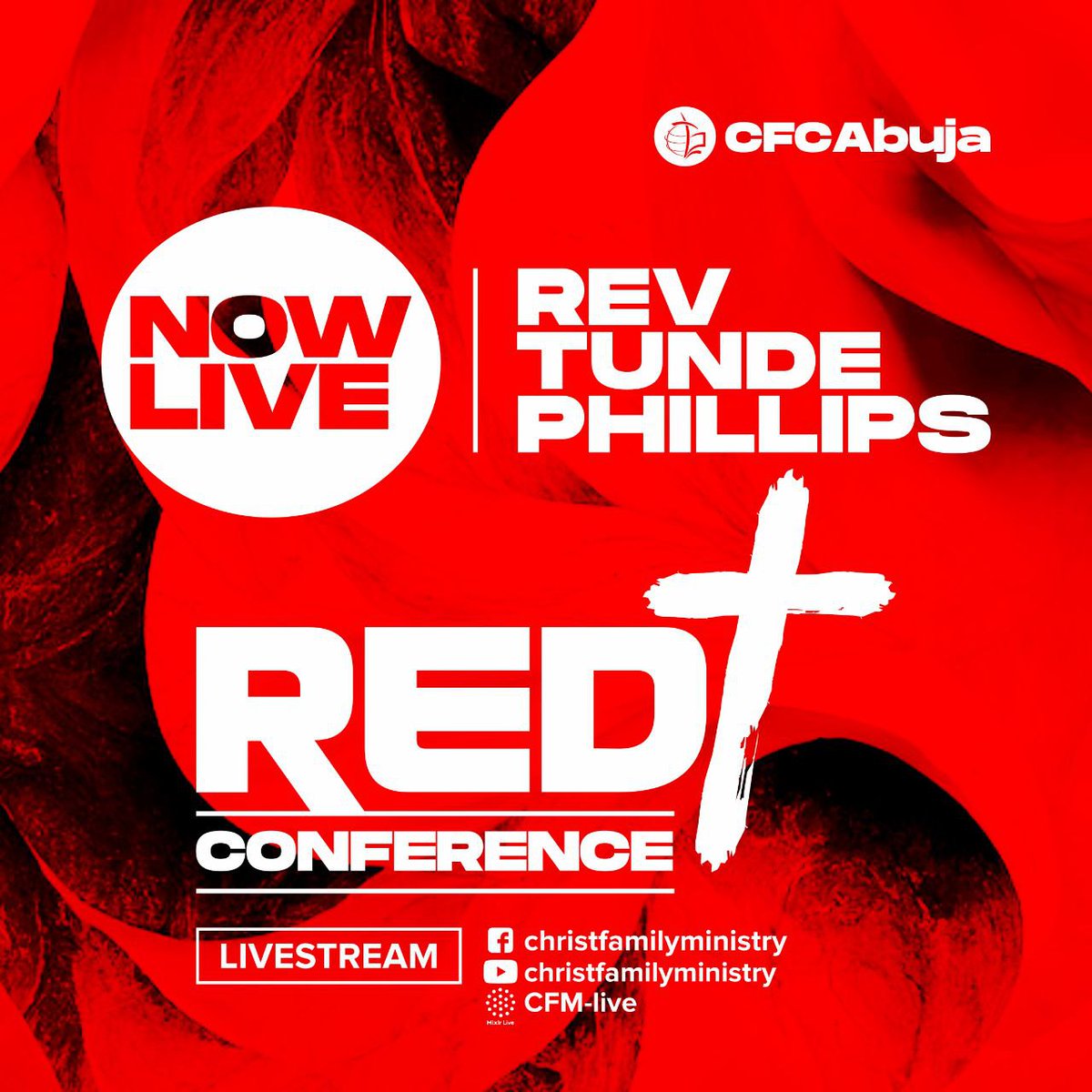 CFCAbuja's tweet image. Receive the ministry of Rev. Tunde Philips at the Red Conference.

#PastorAromeTokula
#RedPlus
#CFCAbuja
#LoveIsKing