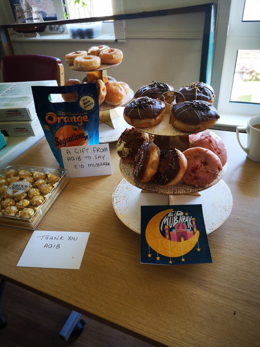 Eid Mubarak from The Orchard 🌳 our OT team is outstanding over The Bay. Home made food by patients and sweet treats to say thank you ✨ <a href="/theorchardlscft/">The Orchard</a> <a href="/BenLSCFT/">Ben Morgan</a> <a href="/Racheal_Hold/">Racheal Cumpsty Hold</a> <a href="/VickiLyndsey/">Vicki Anderson</a> <a href="/GoalsOlivers/">OliversLifeGoals</a> <a href="/DellyA1989/">Adele Atkinson</a> #mentalhealth #inpatientwards #lscft #wedomore #Eid2023
