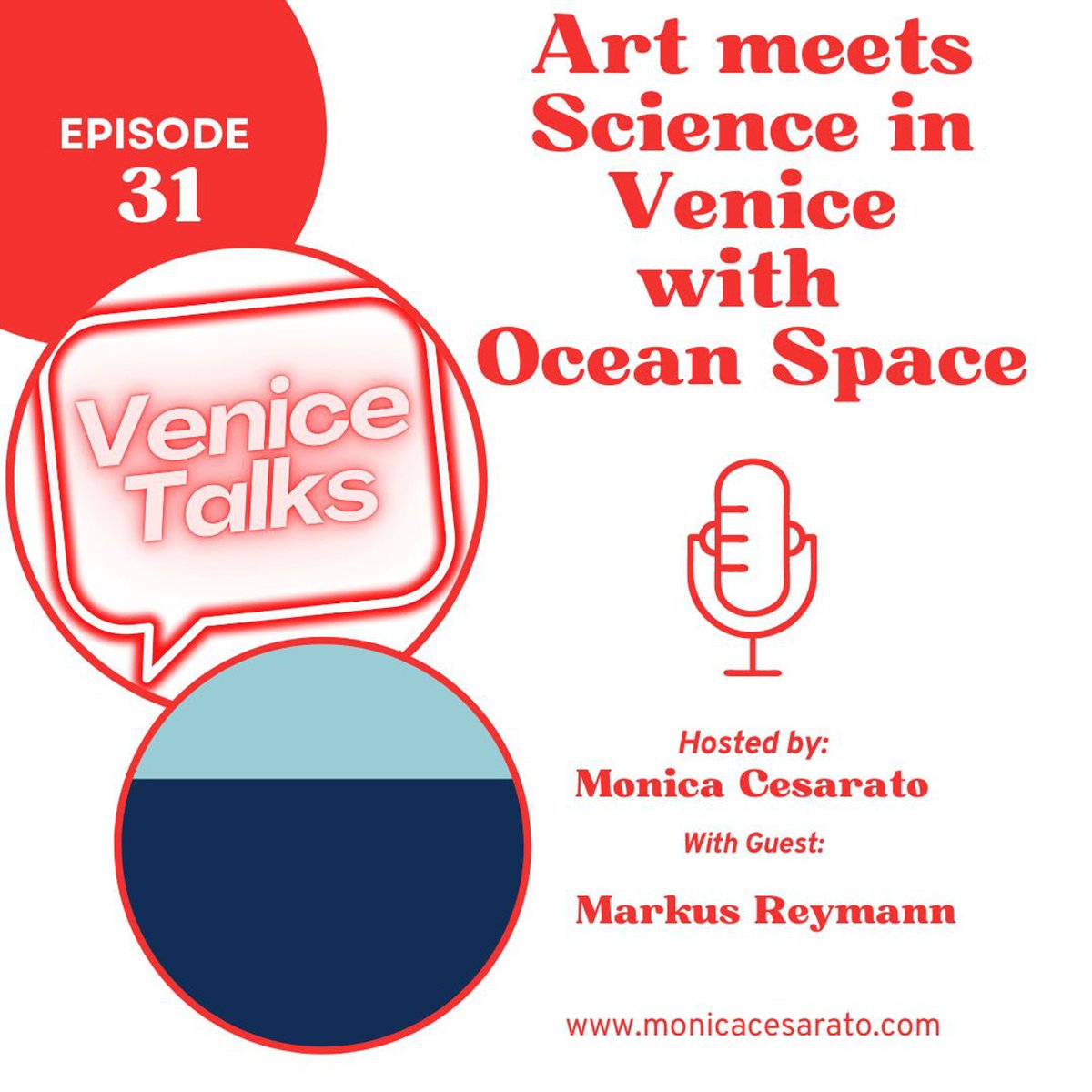 monicacesarato's tweet photo. ❗️🔈🎤🎧 It's Sunday & #VeniceTalks Podcast is back!
On Episode #31 I had the pleasure to talk to Markus Reymann, director & co-founder of Ocean Space in Venice.
https://t.co/M8CuNDe9xf
#venice #venicetalks #podcast #podcastseries #podcastshow #oceanspace #veniceevents https://t.co/lfQ7piY4x4