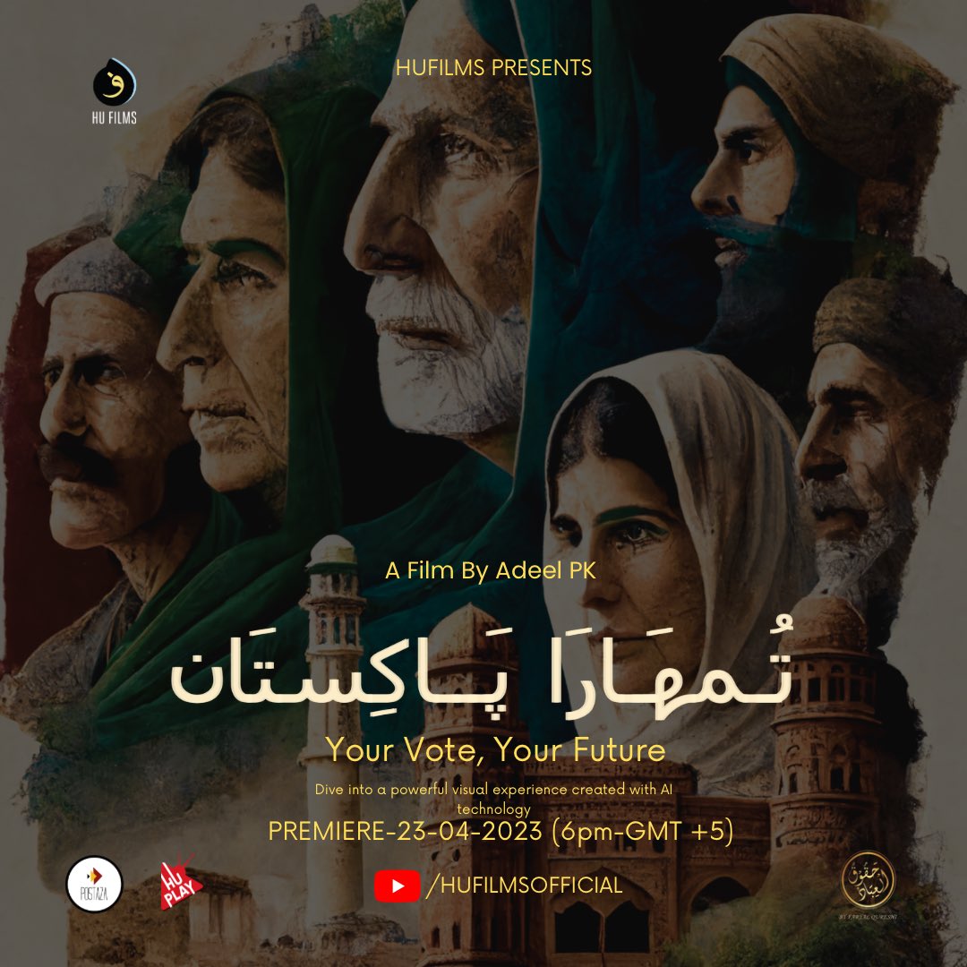 adeelpk's tweet photo. 🚀 Get Ready for an Inspiring Journey – Premiering Today at 6 PM GMT+5 on HuPlay Official! 🚀

🎬 Tumhara Pakistan: A Journey Through Time, Struggle &amp; Hope
📅 Premiering Today, April 23rd, 2023
⏰ 6 PM GMT+5
🔗 Watch at: https://t.co/IaU1CFmTkP https://t.co/nJU5E9NfHM