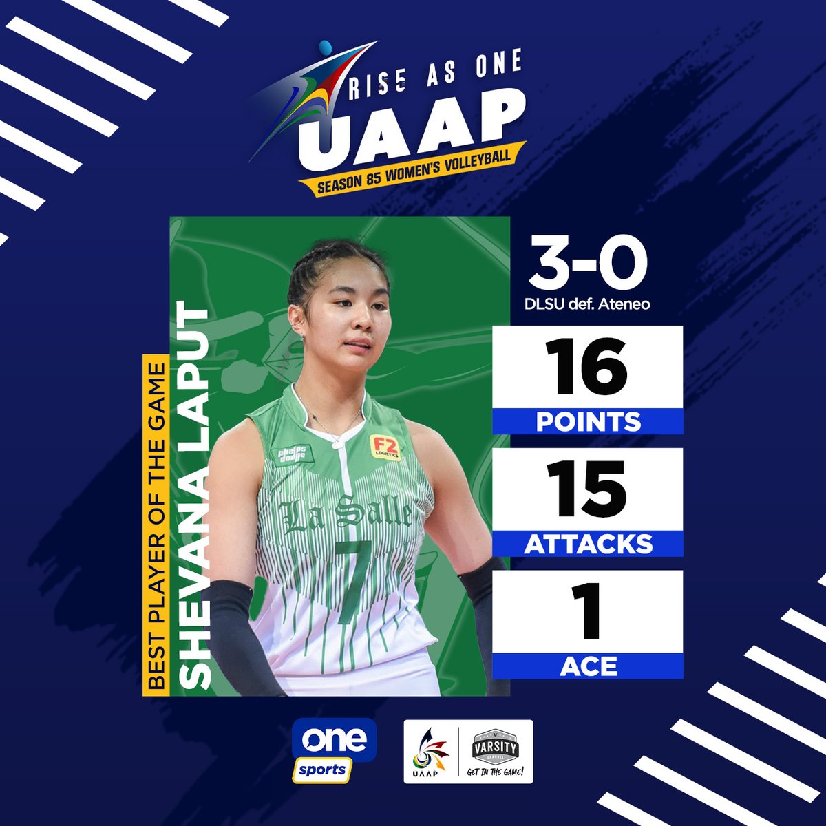 OneSportsPHL's tweet photo. Introduce yourself, Shevana Laput! 💚

#RiseAsOne #UAAPSeason85 https://t.co/dcuNaKU617