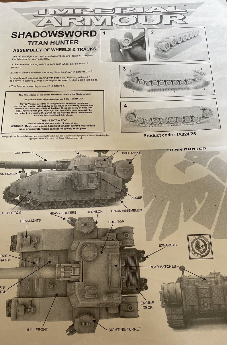 RBurd's tweet photo. Unsure if they’ve improved massively, but these pre forgeworld instruction left so many questions. https://t.co/dpFUqJa5SD