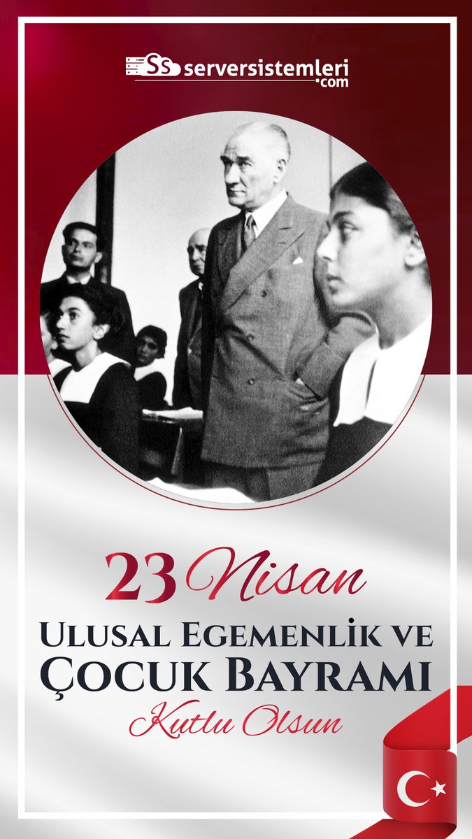 ServerSistemler's tweet photo. 23 Nisan Ulusal Egemenlik ve Çocuk Bayramı Kutlu Olsun!
#23NisanUlusalEgemenlikveCocukBayramı #UlusalEgemenlikveÇocukBayramı #Domain #hosting #webhosting #resellerhosting
#kurumsalhosting #cloudserver #ftpbackup #toplumail #kurumsalmail #smartermail #serversistemleri https://t.co/Klea0yHwC2