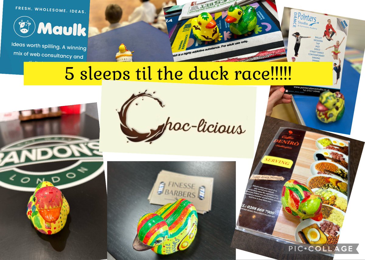 BhPsa's tweet photo. 5 more sleeps til the duck race! Thank you to our sponsors @maulkcreative @finesse_barbers_ @progressive_martial_arts @pointers_dance_studio Choc-licious, The Connoisseur and Cafe De Niro. If your child is unable to attend the race please let their teacher know tomorrow #bhpsa https://t.co/BphJZ27Fbo