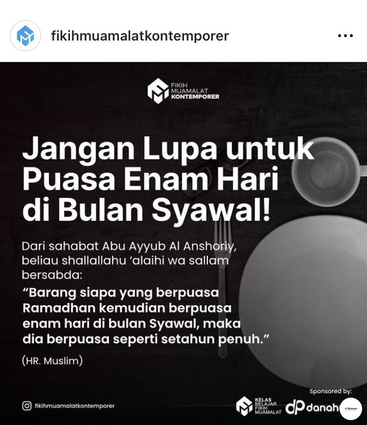 islammnfs's tweet photo. 💬 Jangan lupa untuk puasa 6 Hari di Bulan Syawal https://t.co/J12HsS8344