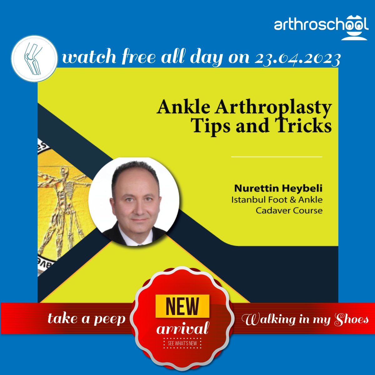 Ankle Arthroplasty and Tips&Tricks by @HeybeliNurettin. Streaming now at arthroschool.com @Live Broadcast section. Do not miss!
arthroschool.com/live-broadcast
#orthopedics #orthopedicsurgery #orthopaedics #ankle #footandankle  #anklesurgery #cadaver #cadaverlab #arthroschool