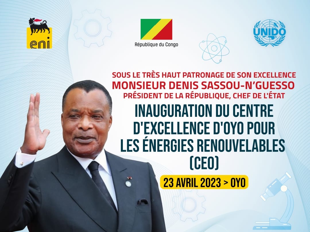Inauguration du Centre d’Excellence d’Oyo pour les énergies renouvelables et l’efficacité énergétique (CEO), dans le département de la Cuvette.