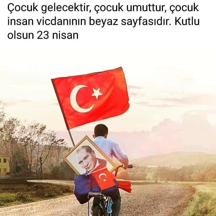 Yuksekhali's tweet photo. 23 Nisan Ulusal Egemenlik ve Çocuk Bayramı kutlu olsun! 
#23NisanKutluOlsun 
#23NisanUlusalEgemenlikveCocukBayramı 
#23Nisan https://t.co/NBOFq6zKxI