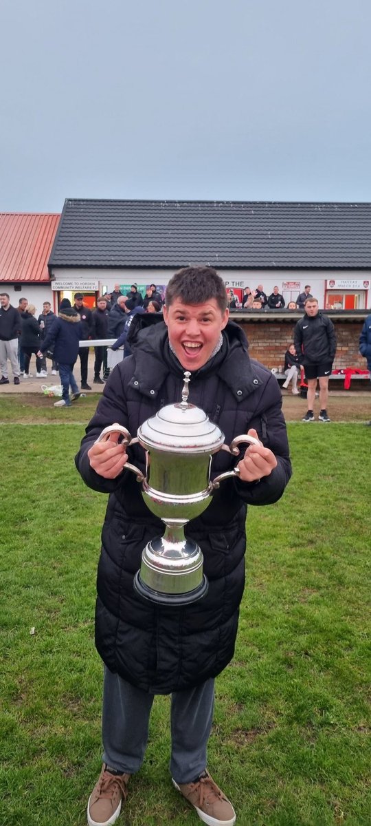 On Friday night we finally got our first taste of silverware as we beat <a href="/BCC__FC/">Blackhall Cricket Club FC</a> to the 1st division cup 🏆 couldn’t be more proud of the lads and we had the privilege of <a href="/durhamsafc1994/">memories to make 😁</a> showing us how it’s done . Hopefully the first of many #upthesouthy #footballfamily