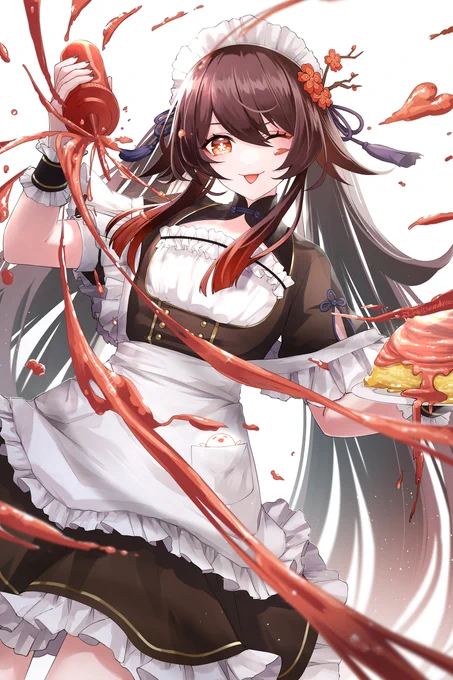 メイド胡桃#Gensinimpact #HuTao 