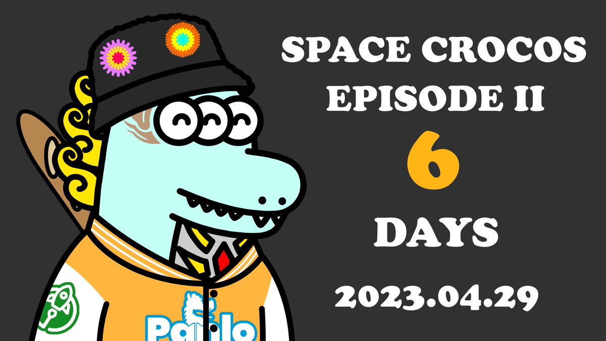 Professor___c's tweet photo. 6 DAYS UNTIL THE BEGINNING OF SPACE CROCOS EPISODE II🐊

#SPACECROCOS 
#スペクロ
#スペクロカウントダウン https://t.co/9Vv94BflTu