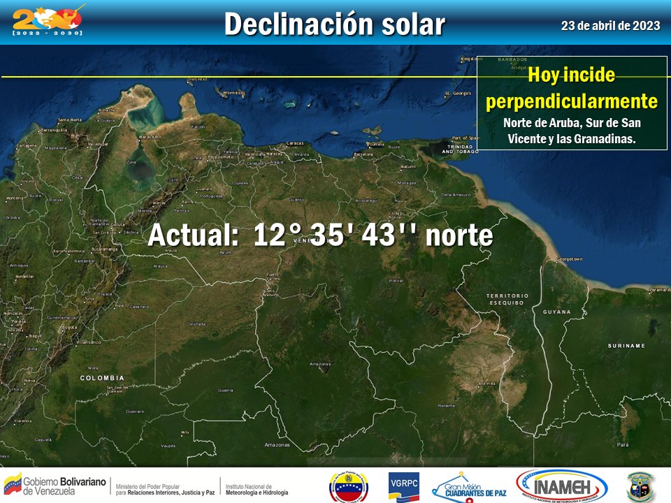 INAMEH's tweet photo. #23Abr #INAMEHInforma Declinación Solar #FelizDomingo https://t.co/XRc1VoGiEc
