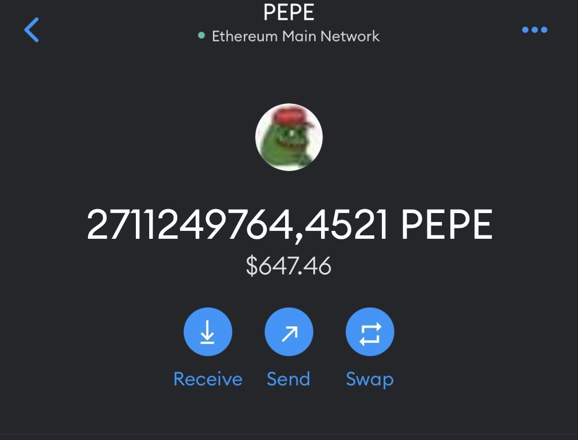 LOL MEMECOIN SEASON IS HERE? $PEPE JUST GAVE ME $650 ON THEIR AIRDROP????? 🤣

pepe.gift you might aswell try your luck today, might be better than $ARB airdrop 🤷‍♂️

#PEPE $Pepe #AiDoge #Web3 $SUI $WOJAK #ShitcoinSeason $APED #memecoins #Airdrop #BabyDogeArmy $GENSLR