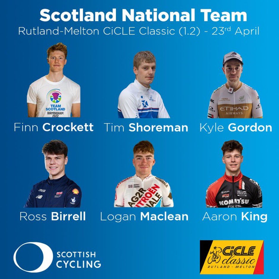 ScottishCycling's tweet photo. You know what time it is?

It’s CiCLE Time - here’s our six-man team to look out for today https://t.co/5nrJKhZT6I