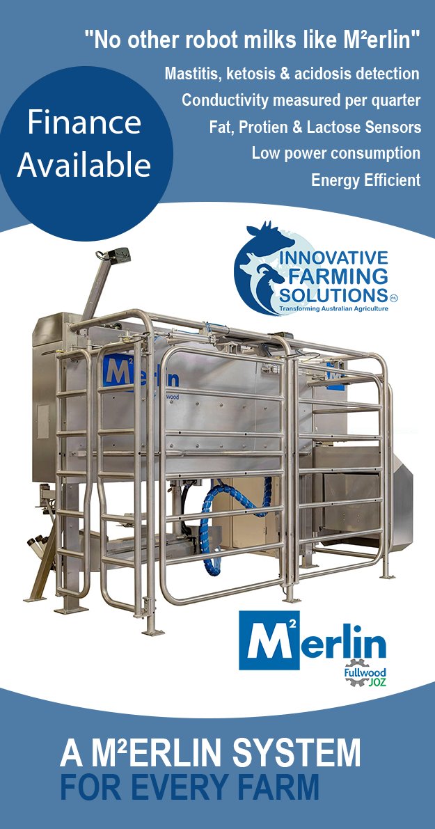 "No other robot milks like M²erlin"
Consistent results &amp; higher yields with less stress...
Here at Innovative Farming Solutions Pty Ltd we offer a truly unique milking robot for you and your farm, whether large or small.