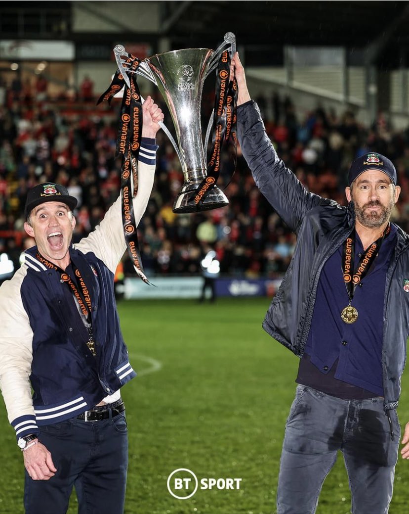 isithalf5yet's tweet photo. @VancityReynolds @Wrexham_AFC What’s that about Keep your pants dry? … https://t.co/TEKZw5J0bO