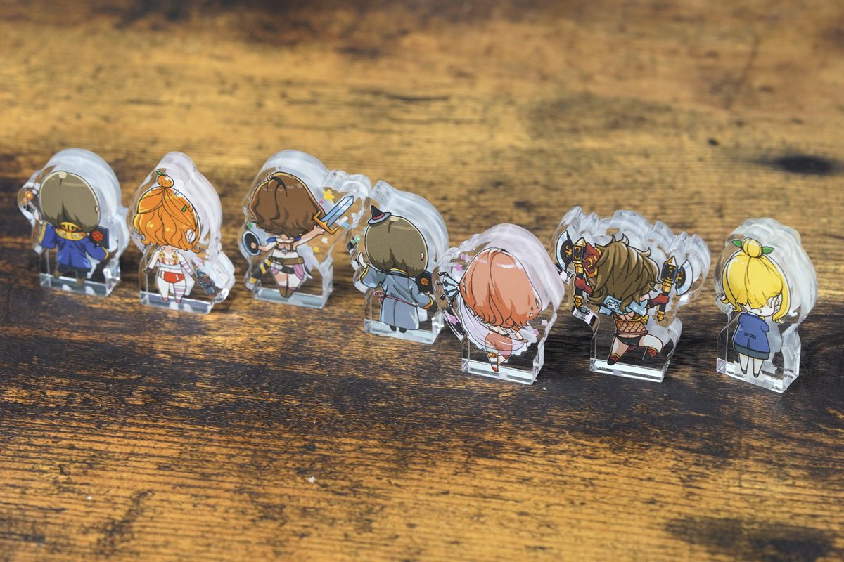 『カナンRPG』等TRPG参加の際にはアクリルフィギュアの手持ちコマを持ち込むと世界観が広がります。そして可愛い❤️ 