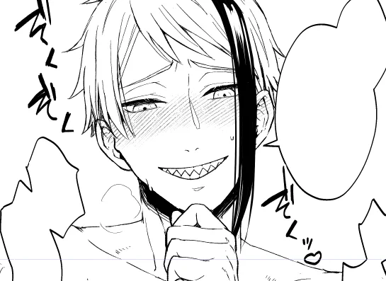 淫紋シール本のおまけをちまちま描いてる🥳
本文がちょっと🦈🐬のページが多いか?っていうのと、一冊前が🦈🐬だったのでちょっと🐬🦈成分多めの3ページ。 