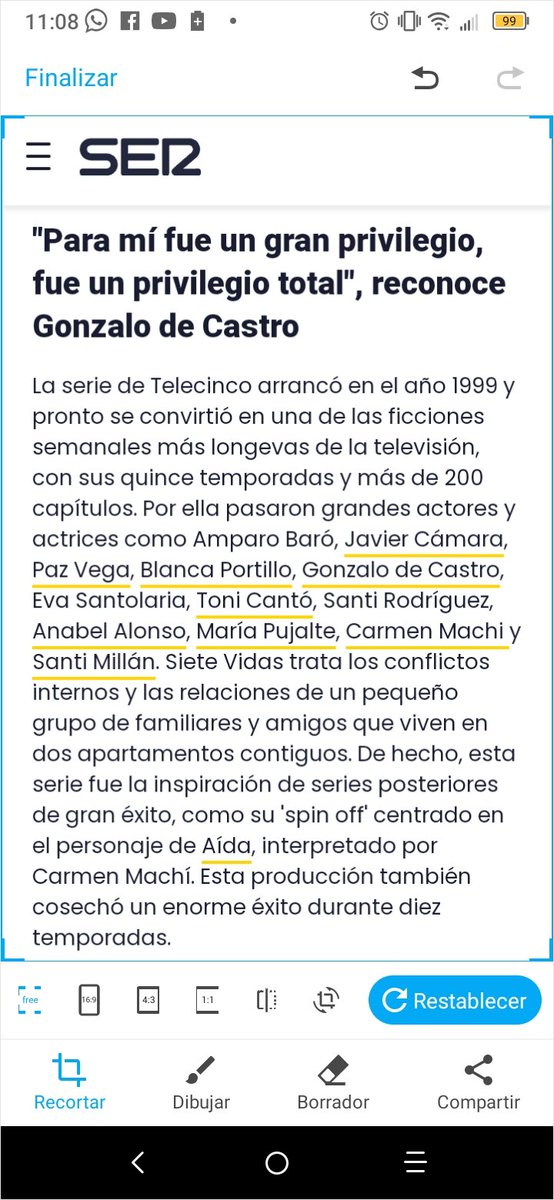 Media vida pensando que yo trabajé tres años en '7 Vidas' para despertarme un #SantJordi2023 y que  @La_SER me saque del error: yo nunca estuve en '7 Vidas''.