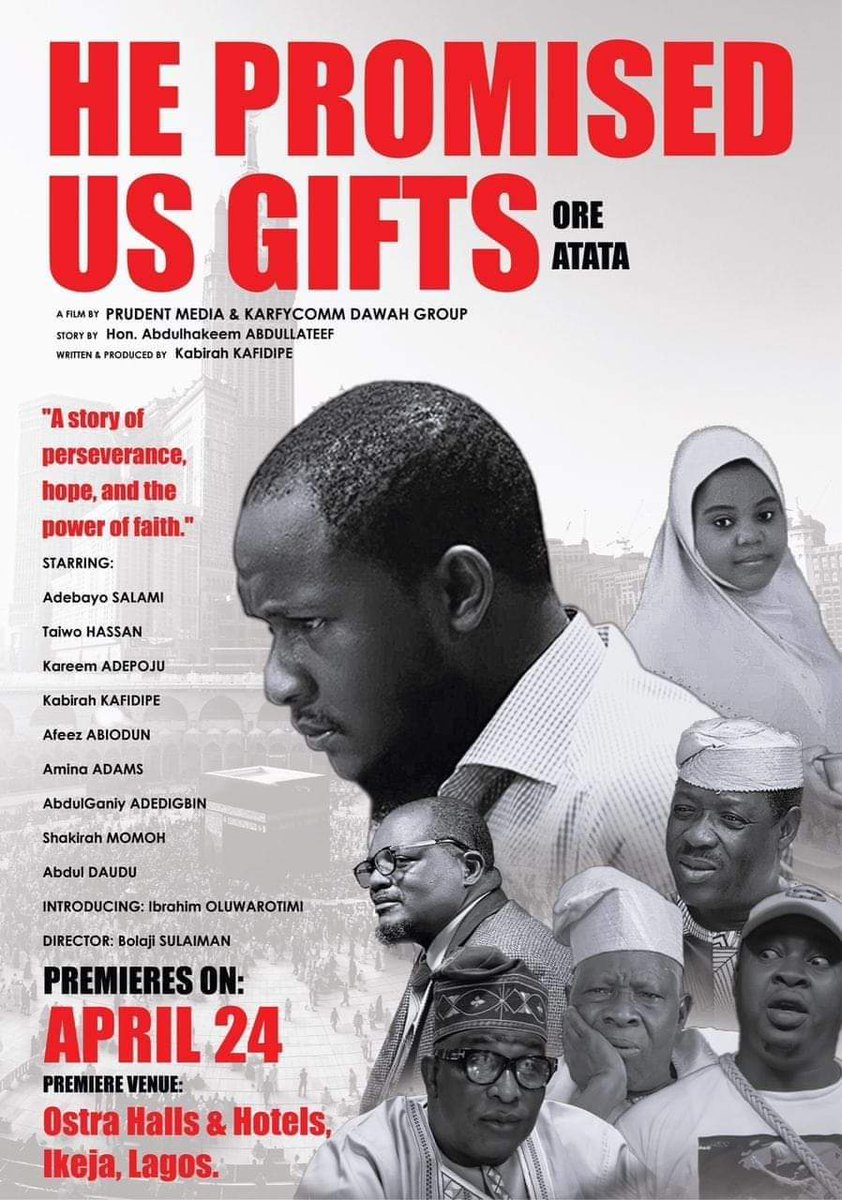 muslimnews_NG's tweet photo. Arabel’s The Two Aishas, Kafidipe’s Orę Àtàtà for cinema Monday
For the first time, Nigerian fun lovers would have the opportunity to watch two faith-based movies during the 2023 #Eid holiday, as #Arabel, Prudent media and KarfyComm Dawah Group premiere two movies.
#EidMubarak https://t.co/EKSu9EIKGL