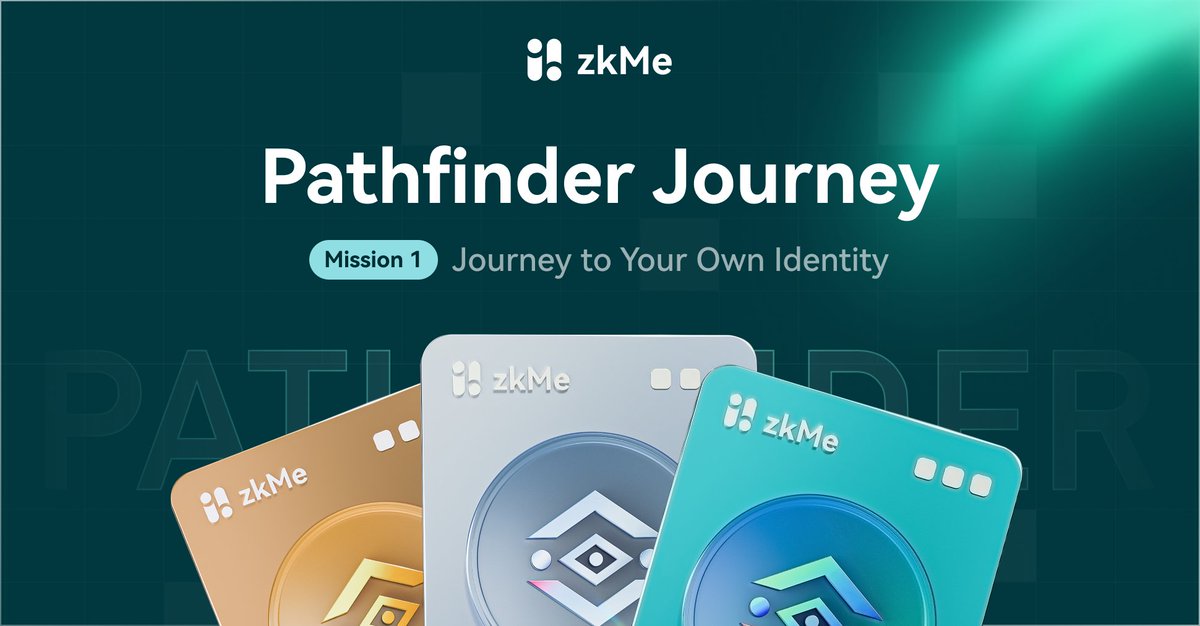 🚨 The wait is over! Join Mission 1/3 of our #Pathfinder Campaign now! 🚨

Here's how to participate:
✅ Follow <a href="/zkme_/">zkMe</a>
✅ Like, RT &amp; Tag 3 friends
✅ Complete all tasks at zk.me/pathfinder

📅 Dates: 04.23-05.23

🎁 Rewards: $$$, OG roles, exclusive NFTs, and more!