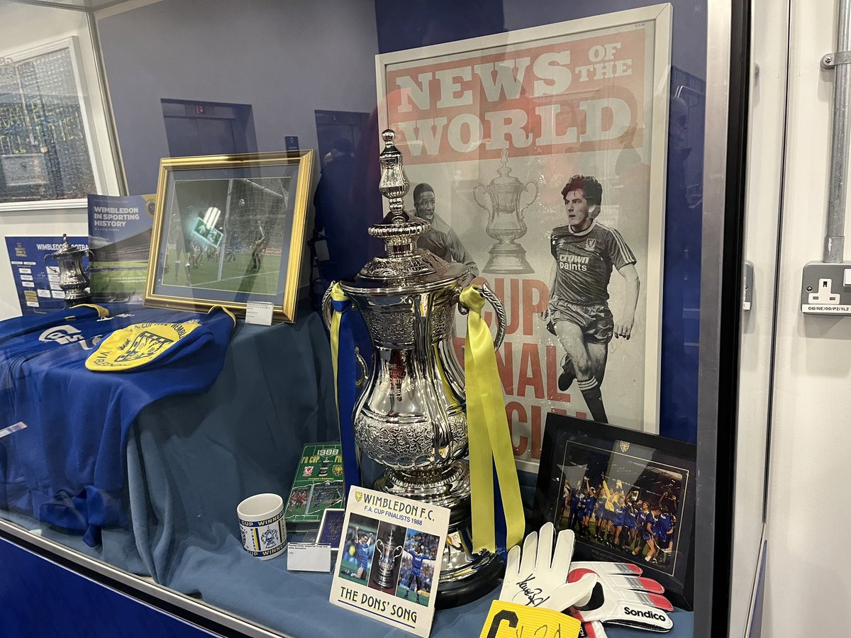 Smarcs888's tweet image. @bobbyang73 @Official_STFC  missing a trick here. Wimbledon club shop exceptional choice a nice little history of them and a £50shirt but at least the badges are embroided. Is this something the club could look into for future shirts these Iron on things are awful. @TrustSTFC