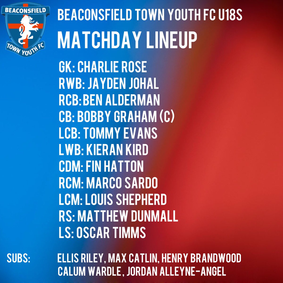 BTYFootballClub's tweet image. Now time for a re-match! ⚽️ Beaconsfield line-up to play the second match against Penn &amp;amp; Tyler’s Green. #BTYFC