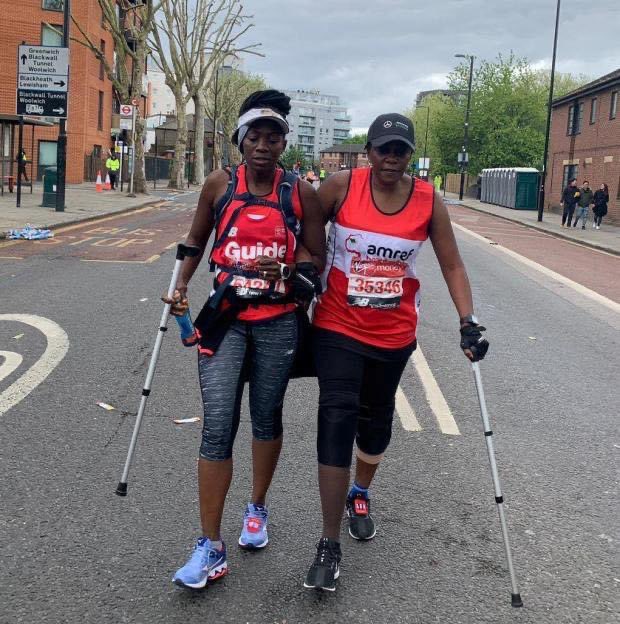 MwangalaLeth's tweet photo. 4 years ago today my best friend/ sister/ supporter was by my side for 42.2 miles in the #londonmarathon. As an ultra marathon runner, her sacrifice to walk and not run the distance to help me raise funds for @Amref_Worldwide left me indebted to her for life. https://t.co/vKHO0fkcUk