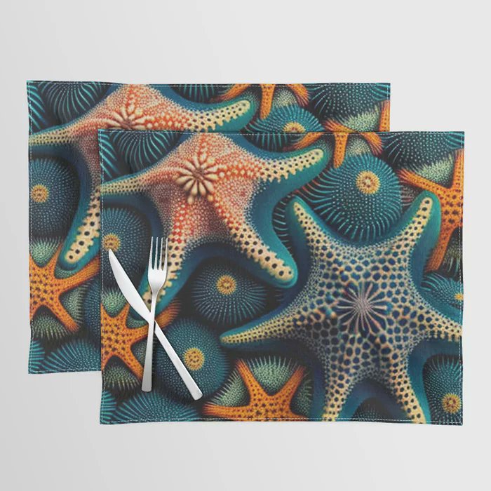 vythryd's tweet image. Blue orange Echinoderms pattern - Placemat

society6.com/product/blue-o… 

#blue #orange #echinoderms #pattern #placemat #seastars #society6 #vythryd #printondemand #findyourthing #gift #giftidea #homedecor #homedecoration #homedecorideas