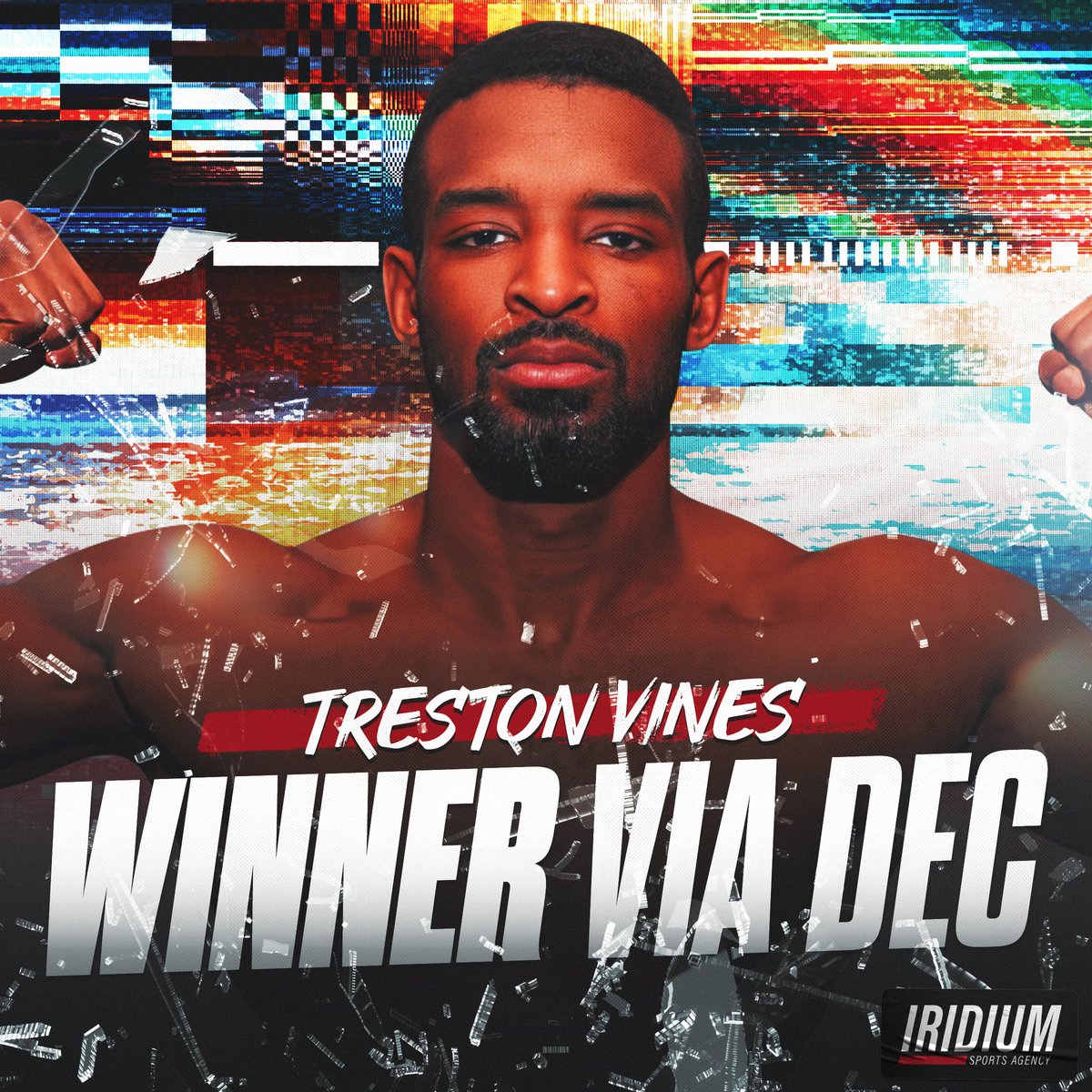 TeamIridiumISA's tweet photo. 🚨 #TeamIridium killer @TrestonVines digs deep to take home the win, climbing to 6-2 at Aries Fight Series 👊🏾 #TheDarkside https://t.co/HhWmbLG5BT