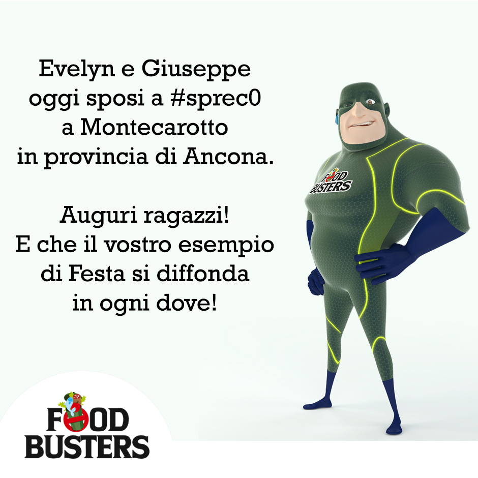 foodbustersita's tweet photo. Ci sono #banchetti di #nozze e feste di #matrimonio perché attente e solidali.
Una bella differenza!
La stessa differenza che faranno oggi Evelyn e Giuseppe alla loro celebrazione per la loro unione.
Mica bruscolini!
Auguri agli #sposi a #sprec0!
#nonsprecare #nofoodwaste https://t.co/i9PFWDcDAD