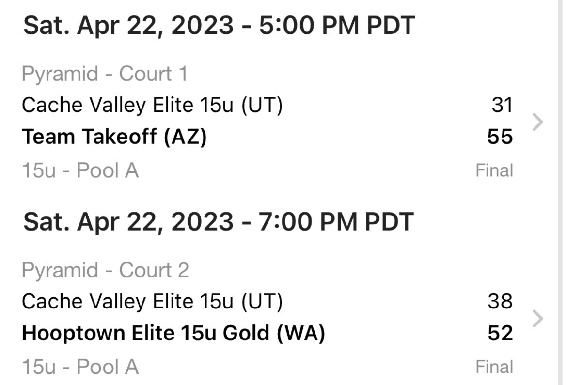 CacheValleyElit's tweet photo. Results from tonight’s games. https://t.co/wR7AH1QuVF
