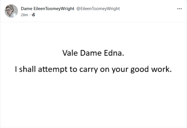RoadknightThe's tweet photo. From one Dame to another. https://t.co/vTX1pGFtps