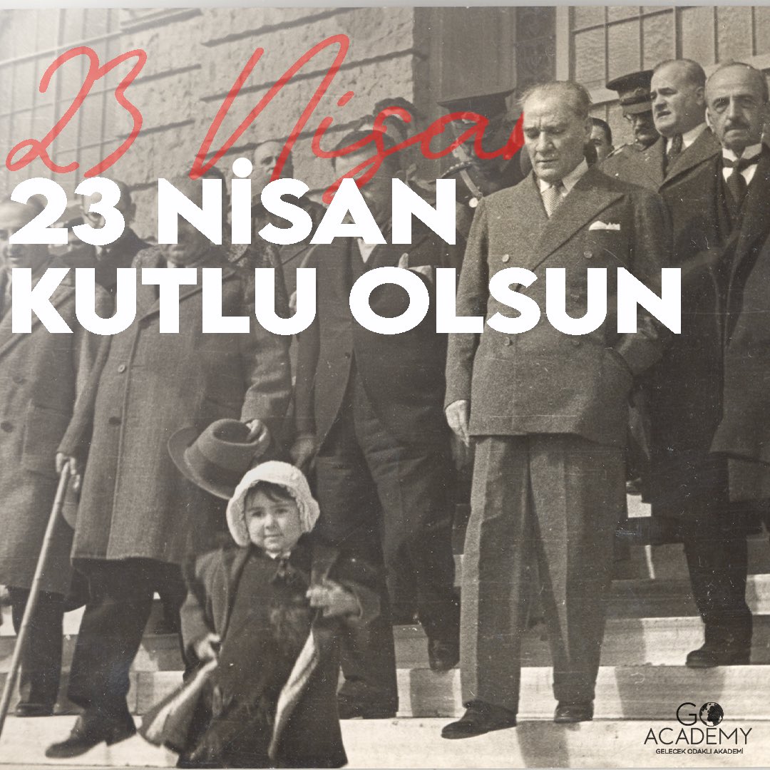GO_Akademi's tweet photo. "Küçük hanımlar, küçük beyler! Sizler hepiniz geleceğin bir gülü, yıldızı ve ikbal ışığısınız. Memleketi asıl ışığa boğacak olan sizsiniz."
Mustafa Kemal Atatürk 
Tüm dünya çocuklarımızın 23 Nisan Ulusal Egemenlik ve Çocuk Bayramı Kutlu Olsun!
#GOAkademi #23Nisan https://t.co/rb8ubLiBup