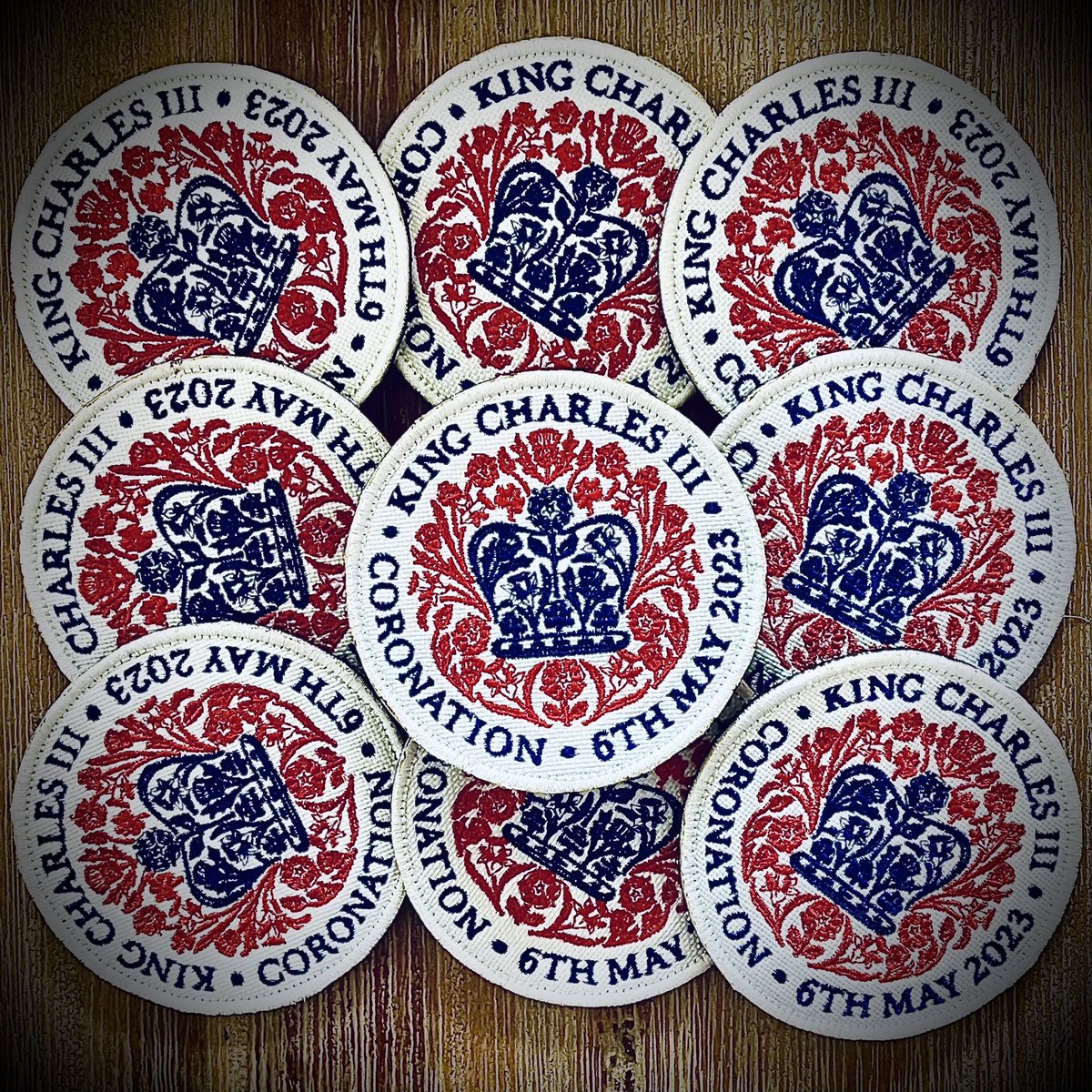 CitadelThreads's tweet image. Kings Coronation Velcro patches for sale citadel-threads.co.uk