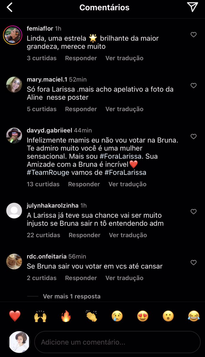 gabiwho_br's tweet photo. gente, eu estava realmente triste
até que entrei no ig e no Facebook pra ver os comentários nas páginas da Aline e as pessoas estão revoltadas 80% dos comentários é de pessoas que acham injusto a Bruna perder a final para a Lari, eu não sei vocês
mas eu não vou dormir votando 🦏 https://t.co/4pDSRSlQxP