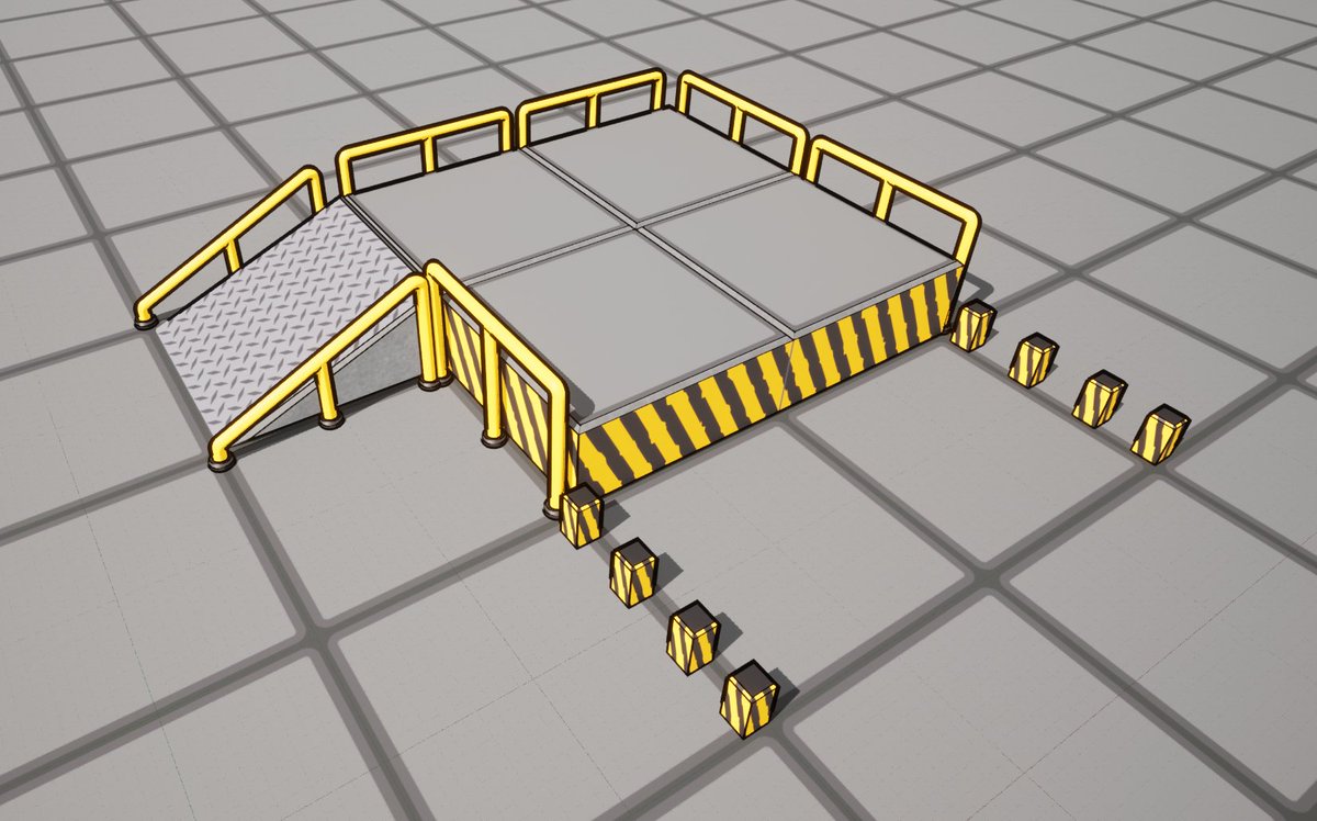 CodeChomper's tweet image. I made some more assets for #TurnBots today. The #Blender3d addon send to #unreal has been a life saver!