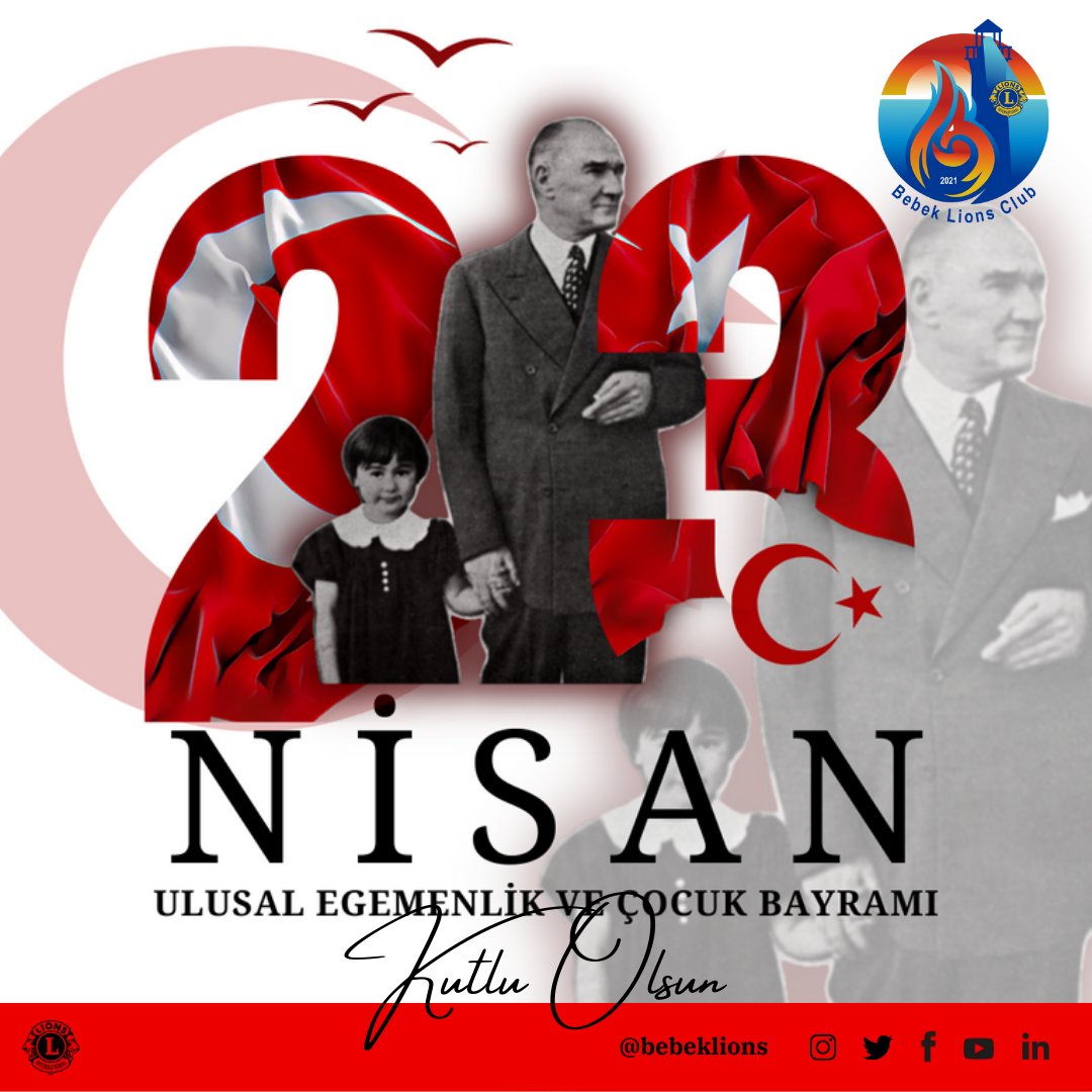 "Ulusal egemenlik öyle bir ışıktır ki, onun karşısında zincirler erir, taç ve tahtlar batar yok olur.” 
🇹🇷
"Küçük hanımlar, küçük beyler... Sizler hepiniz, geleceğin bir gülü, yıldızı, bir bahtının aydınlığısınız. Memleketi asıl aydınlığa boğacak olan sizsiniz." Atatürk
 #23Nisan