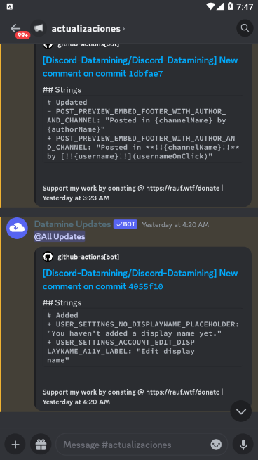 DiscordBetasES's tweet photo. Discord planea cambiar el Layout de su aplicativo movil, haciendo la barra de servidor, lista de canales diferentes y lista de MD diferentes.

Actualmente puedes probar este nuevo Layout siguiendo los pasos que encontraras en los comentarios. https://t.co/5crh2r79Y4