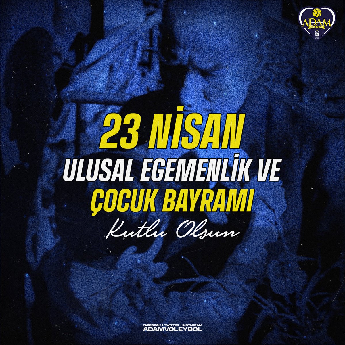 Cumhuriyetimizin kurucusu Gazi Mustafa Kemal Atatürk tarafından dünya çocuklarına armağan edilen 23 Nisan Ulusal Egemenlik ve Çocuk Bayramımız kutlu olsun! 🇹🇷

#23NisanKutluOlsun