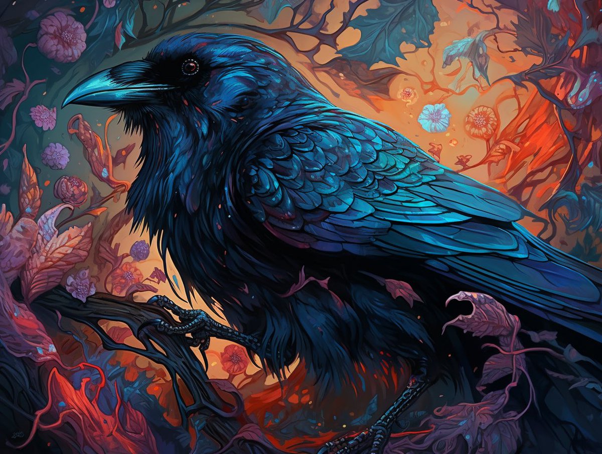 An abstract art of raven, a national bird of Bhutan. 

#NFTCommunity #nftart 

More on instagram.com/bhutanart.nft/

You can purchase my NFTs here: opensea.io/pgyamtsho